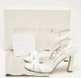 Manolo Blahnik Pre-owned Leather sandals White Dames - Thumbnail 9