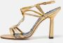 Manolo Blahnik Pre-owned Leather sandals Yellow Dames - Thumbnail 2