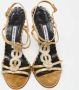 Manolo Blahnik Pre-owned Leather sandals Yellow Dames - Thumbnail 3