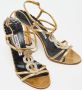 Manolo Blahnik Pre-owned Leather sandals Yellow Dames - Thumbnail 4