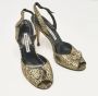 Manolo Blahnik Pre-owned Leather sandals Yellow Dames - Thumbnail 4