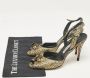 Manolo Blahnik Pre-owned Leather sandals Yellow Dames - Thumbnail 9