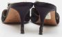 Manolo Blahnik Pre-owned Mesh mules Black Dames - Thumbnail 5