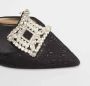 Manolo Blahnik Pre-owned Mesh mules Black Dames - Thumbnail 8