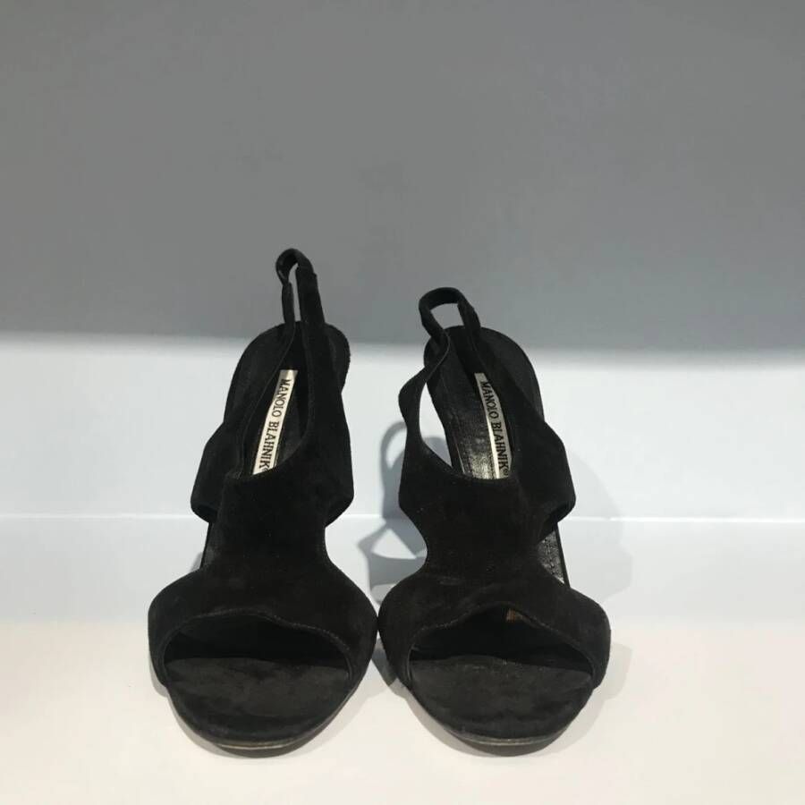 Manolo Blahnik Pre-owned Sandalen Black Dames