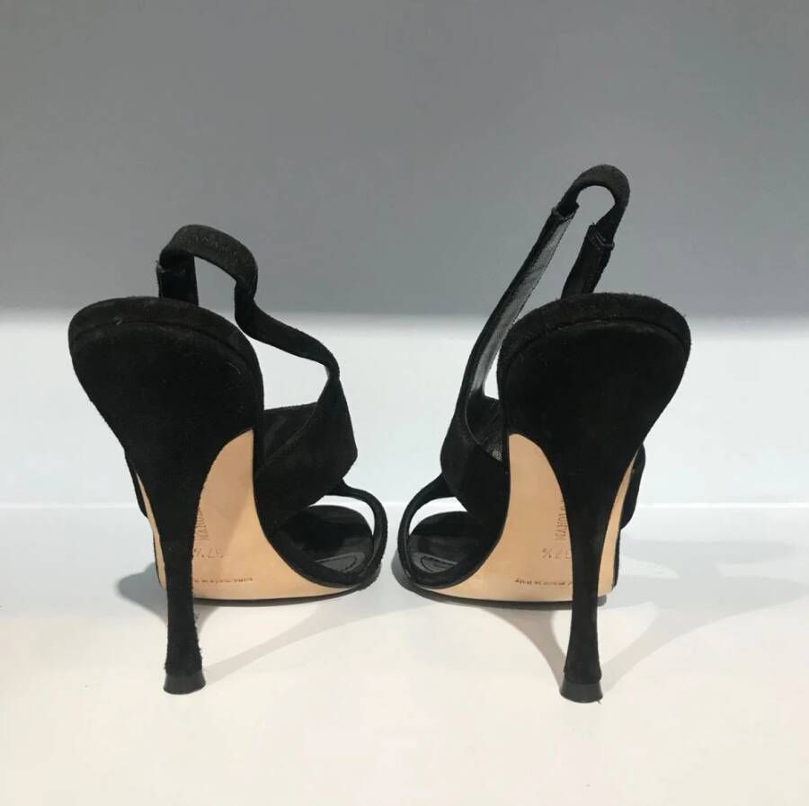 Manolo Blahnik Pre-owned Sandalen Black Dames