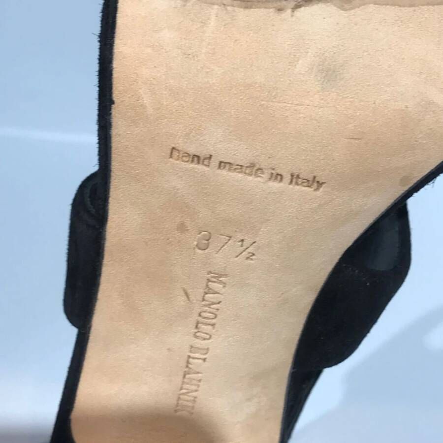 Manolo Blahnik Pre-owned Sandalen Black Dames