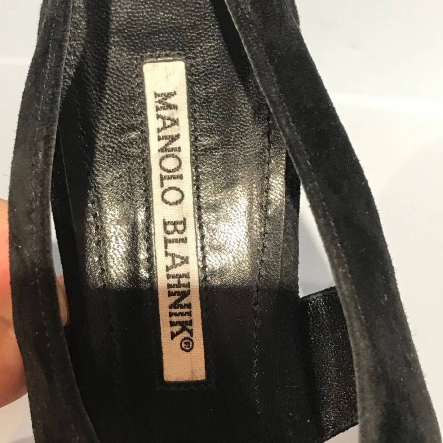 Manolo Blahnik Pre-owned Sandalen Black Dames