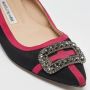 Manolo Blahnik Pre-owned Satin flats Black Dames - Thumbnail 6