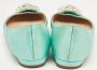 Manolo Blahnik Pre-owned Satin flats Blue Dames - Thumbnail 5