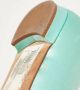 Manolo Blahnik Pre-owned Satin flats Blue Dames - Thumbnail 7