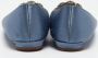 Manolo Blahnik Pre-owned Satin flats Blue Dames - Thumbnail 5