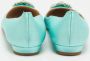 Manolo Blahnik Pre-owned Satin flats Blue Dames - Thumbnail 5