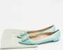 Manolo Blahnik Pre-owned Satin flats Blue Dames - Thumbnail 9