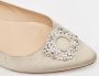 Manolo Blahnik Pre-owned Satin flats Gray Dames - Thumbnail 6