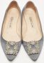 Manolo Blahnik Pre-owned Satin flats Gray Dames - Thumbnail 3