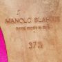 Manolo Blahnik Pre-owned Satin flats Pink Dames - Thumbnail 8