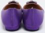 Manolo Blahnik Pre-owned Satin flats Purple Dames - Thumbnail 5