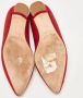 Manolo Blahnik Pre-owned Satin flats Red Dames - Thumbnail 6