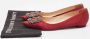 Manolo Blahnik Pre-owned Satin flats Red Dames - Thumbnail 8