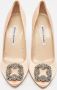 Manolo Blahnik Pre-owned Satin heels Beige Dames - Thumbnail 3