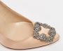 Manolo Blahnik Pre-owned Satin heels Beige Dames - Thumbnail 8