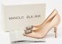 Manolo Blahnik Pre-owned Satin heels Beige Dames - Thumbnail 9