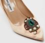 Manolo Blahnik Pre-owned Satin heels Beige Dames - Thumbnail 7