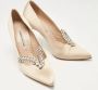 Manolo Blahnik Pre-owned Satin heels Beige Dames - Thumbnail 4