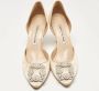 Manolo Blahnik Pre-owned Satin heels Beige Dames - Thumbnail 3