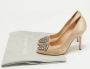 Manolo Blahnik Pre-owned Satin heels Beige Dames - Thumbnail 8