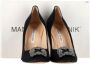 Manolo Blahnik Pre-owned Satin heels Black Dames - Thumbnail 4