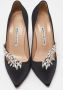 Manolo Blahnik Pre-owned Satin heels Black Dames - Thumbnail 3