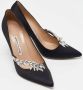 Manolo Blahnik Pre-owned Satin heels Black Dames - Thumbnail 4