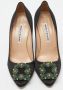 Manolo Blahnik Pre-owned Satin heels Black Dames - Thumbnail 3