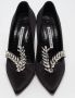 Manolo Blahnik Pre-owned Satin heels Black Dames - Thumbnail 3