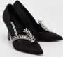 Manolo Blahnik Pre-owned Satin heels Black Dames - Thumbnail 4