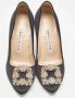 Manolo Blahnik Pre-owned Satin heels Black Dames - Thumbnail 3