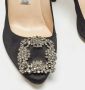 Manolo Blahnik Pre-owned Satin heels Black Dames - Thumbnail 7