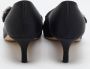 Manolo Blahnik Pre-owned Satin heels Black Dames - Thumbnail 5