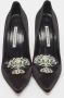 Manolo Blahnik Pre-owned Satin heels Black Dames - Thumbnail 2