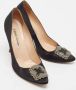 Manolo Blahnik Pre-owned Satin heels Black Dames - Thumbnail 4