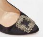 Manolo Blahnik Pre-owned Satin heels Black Dames - Thumbnail 7