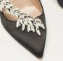 Manolo Blahnik Pre-owned Satin heels Black Dames - Thumbnail 6