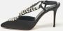 Manolo Blahnik Pre-owned Satin heels Black Dames - Thumbnail 2