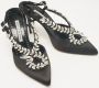 Manolo Blahnik Pre-owned Satin heels Black Dames - Thumbnail 4