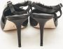 Manolo Blahnik Pre-owned Satin heels Black Dames - Thumbnail 5