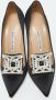 Manolo Blahnik Pre-owned Satin heels Black Dames - Thumbnail 3