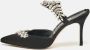 Manolo Blahnik Pre-owned Satin heels Black Dames - Thumbnail 2