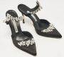 Manolo Blahnik Pre-owned Satin heels Black Dames - Thumbnail 4